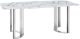 131 Silver Marble Dining Table SET