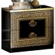 Aida Black-Gold Nightstand SET