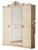 Barocco Ivory 4 Door Wardrobe SET