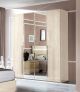 Maia/Platinum/Ambra 4 Door Wardrobe Betulla Sabbia SET