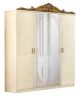 Barocco Ivory/Gold 4 Door Wardrobe SET