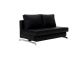 Premium Sofa Bed K43-2 in Black Leatherette