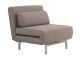 Premium Chair Bed LK06-1 in Beige Fabric