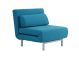 Premium Chair Bed LK06-1 in Teal Fabric
