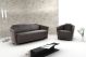 Hotel Sofa in Black Italian Leather