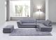 397 Italian Leather Ottoman in Grey Color