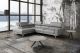 Mood Grey Leather Sectional Left Hand Facing