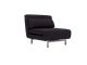 Premium Chair Bed LK06-1 in Black Fabric